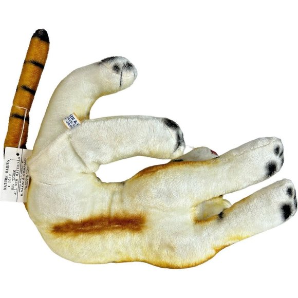 2 Dakin Nature Babies Tiger Plush Stuffed Animal Toy Mohair Made Japan Mom Baby - Picture 12 of 15